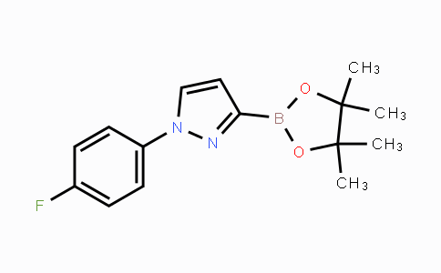 CAS No. 2223051-96-3, 1-(4-Fluorophenyl)-3-(4,4,5,5-tetramethyl-1,3,2-dioxaborolan-2-yl)-1H-pyrazole