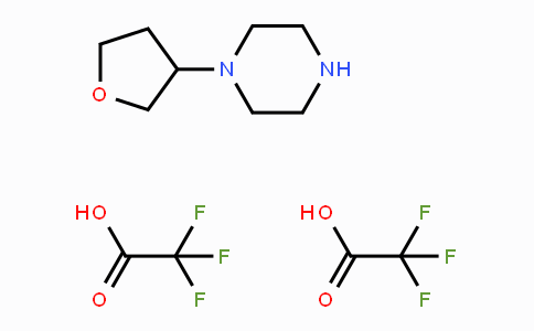 CAS No. 1403767-15-6, 1-(Tetrahydrofuran-3-yl)piperazine-bis(2,2,2-trifluoroacetate)