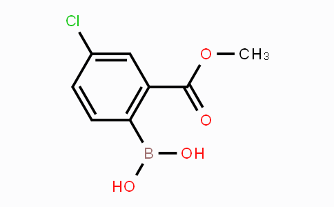 CAS No. 1612256-37-7, 4-Chloro-2-(methoxycarbonyl)phenylboronic acid