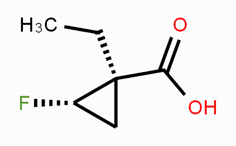 CAS No. 1706439-30-6, trans-1-Ethyl-2-fluorocyclopropanecarboxylic acid