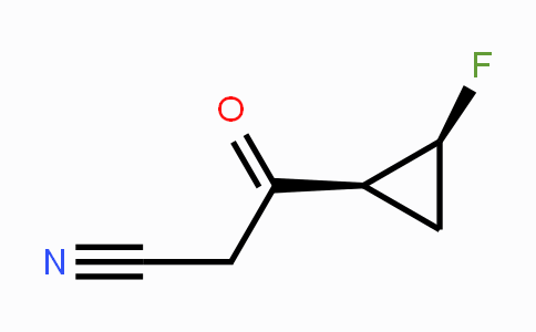 CAS No. 1445855-92-4, cis-2-Fluorocyclopropyl)-3-oxopropanenitrile