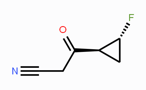 CAS No. 1706436-42-1, trans-2-Fluorocyclopropyl)-3-oxopropanenitrile