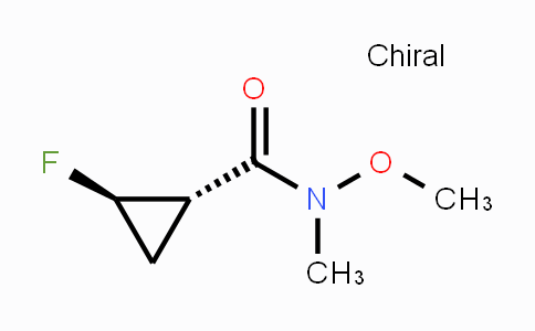 CAS No. 1706439-42-0, trans-2-Fluoro-N-methoxy-N-methylcyclopropane-carboxamide