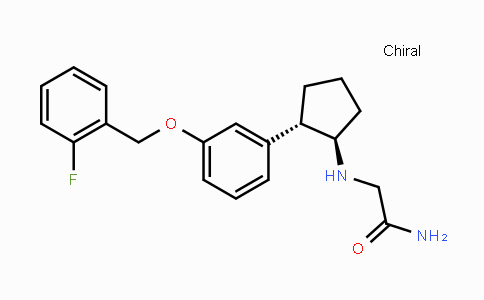 2-{[(1R,2S)-2-{3-[(2-Fluorophenyl)methoxy]-phenyl}cyclopentyl]amino}acetamide