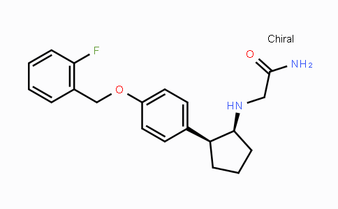 2-{[(1S,2S)-2-{4-[(2-Fluorophenyl)methoxy]-phenyl}cyclopentyl]amino}acetamide