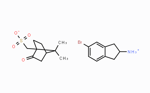 5-Bromo-2,3-dihydro-1H-inden-2-aminium {7,7-dimethyl-2-oxobicyclo[2.2.1]heptan-1-yl}methanesulfonate