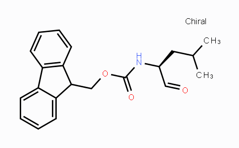 CAS No. 146803-42-1, 9H-Fluoren-9-ylmethyl N-[(2S)-4-methyl-1-oxopentan-2-yl]carbamate