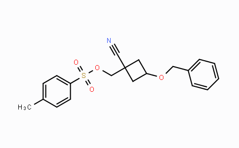 CAS No. 1181816-15-8, (3-(Benzyloxy)-1-cyanocyclobutyl)-methyl 4-methylbenzenesulfonate