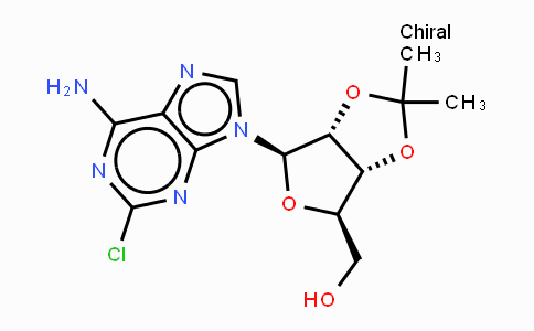 CAS No. 24639-06-3, ((3AR,4R,6R,6aR)-6-(6-Amino-2-chloro-9H-purin-9-yl)-2,2-dimethyltetrahydrofuro[3,4-d][1,3]dioxol-4-yl)methanol