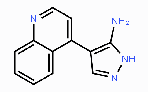 CAS No. 1062368-21-1, 4-(Quinolin-4-yl)-1H-pyrazol-5-amine