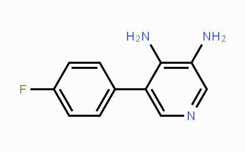 CAS No. 1214373-94-0, 5-(4-Fluorophenyl)pyridine-3,4-diamine