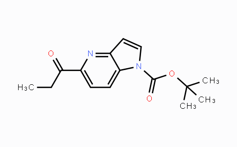 CAS No. 1407180-80-6, tert-Butyl 5-propionyl-1H-pyrrolo-[3,2-b]pyridine-1-carboxylate