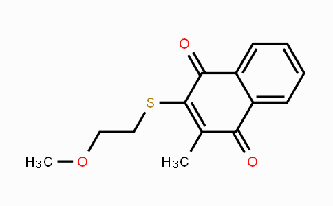 CAS No. 255906-59-3, 2-(2-Methoxyethylthio)-3-methylnaphthalene-1,4-dione