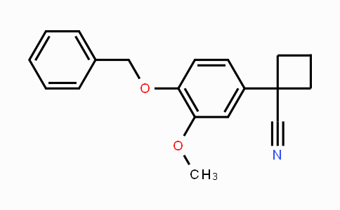 CAS No. 1260902-74-6, 1-(4-(Benzyloxy)-3-methoxyphenyl)-cyclobutanecarbonitrile
