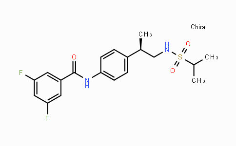 CAS No. 376594-67-1, (R)-3,5-Difluoro-N-(4-(1-(1-methylethylsulfonamido)-propan-2-yl)phenyl)benzamide