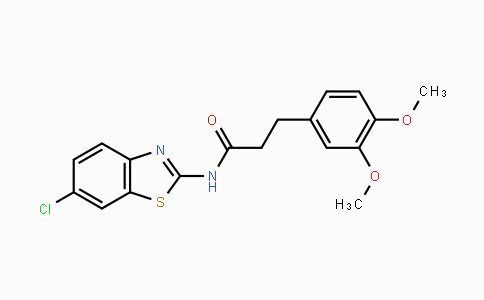 1118807-13-8 | N-(6-Chlorobenzo[d]thiazol-2-yl)-3-(3,4-dimethoxyphenyl)propanamide