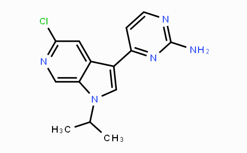 CAS No. 1221153-82-7, 4-(5-Chloro-1-isopropyl-1H-pyrrolo-[2,3-c]pyridin-3-yl)pyrimidin-2-amine