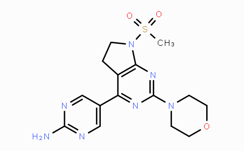 CAS No. 1007207-67-1, 5-(7-(Methylsulfonyl)-2-morpholino-6,7-dihydro-5H-pyrrolo[2,3-d]pyrimidin-4-yl)pyrimidin-2-amine