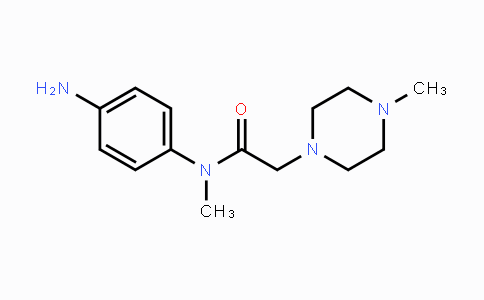 262368-30-9 | N-(4-Aminophenyl)-N-methyl-2-(4-methylpiperazin-1-yl)acetamide