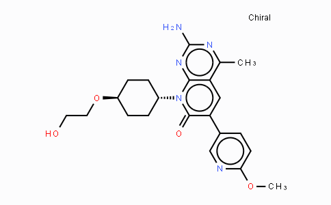 CAS No. 1013101-36-4, 2-Amino-8-((1r,4r)-4-(2-hydroxyethoxy)cyclohexyl)-6-(6-methoxypyridin-3-yl)-4-methylpyrido[2,3-d]pyrimidin-7(8H)-one