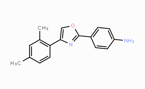 CAS No. 951623-01-1, 4-(4-(2,4-Dimethylphenyl)oxazol-2-yl)aniline