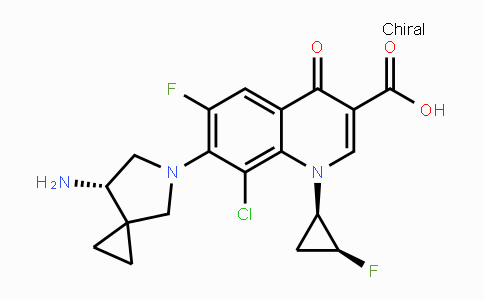 CAS No. 127254-12-0, 7-((S)-7-Amino-5-azaspiro[2.4]heptan-5-yl)-8-chloro-6-fluoro-1-((1R,2S)-2-fluorocyclopropyl)-4-oxo-1,4-dihydroquinoline-3-carboxylic acid