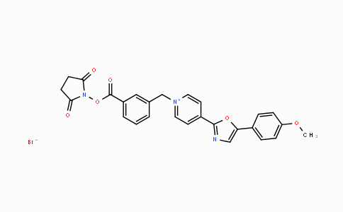 CAS No. 155862-95-6, 1-(3-(((2,5-Dioxopyrrolidin-1-yl)oxy)carbonyl)benzyl)-4-(5-(4-methoxyphenyl)oxazol-2-yl)pyridin-1-ium bromide
