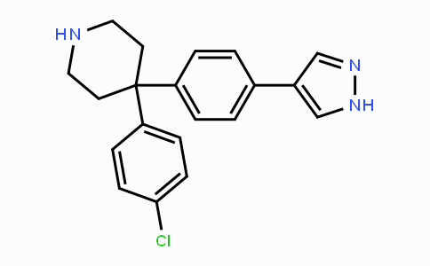 CAS No. 857531-00-1, 4-(4-Chlorophenyl)-4-[4-(1H-pyrazol-4-yl)phenyl]piperidine