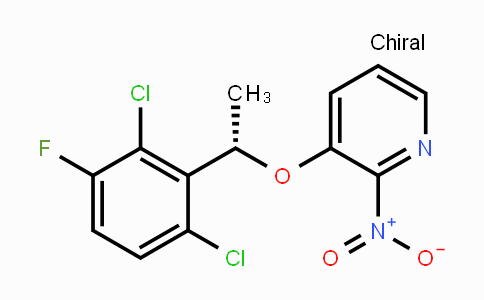 CAS No. 1233484-06-4, (S)-3-(1-(2,6-Dichloro-3-fluorophenyl)-ethoxy)-2-nitropyridine