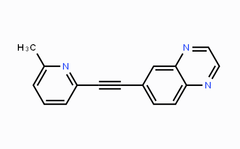 CAS No. 442517-35-3, 6-((6-Methylpyridin-2-yl)ethynyl)quinoxaline