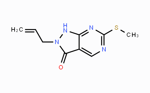 CAS No. 955368-90-8, 2-Allyl-6-(methylthio)-1H-pyrazolo-[3,4-d]pyrimidin-3(2H)-one