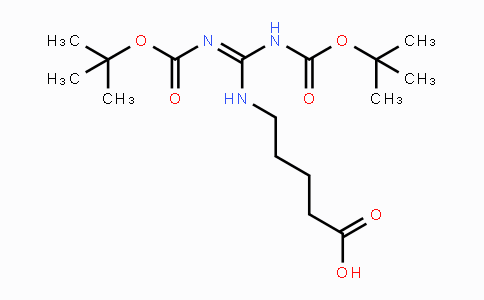 CAS No. 212567-95-8, 5-(2,3-Bis(tert-butoxycarbonyl)-guanidino)pentanoic acid