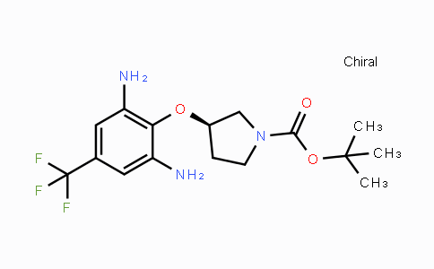 CAS No. 1224096-01-8, (R)-tert-Butyl 3-(2,6-diamino-4-(trifluoromethyl)-phenoxy)pyrrolidine-1-carboxylate