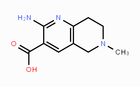 CAS No. 1334498-77-9, 2-Amino-6-methyl-5,6,7,8-tetrahydro-1,6-naphthyridine-3-carboxylic acid