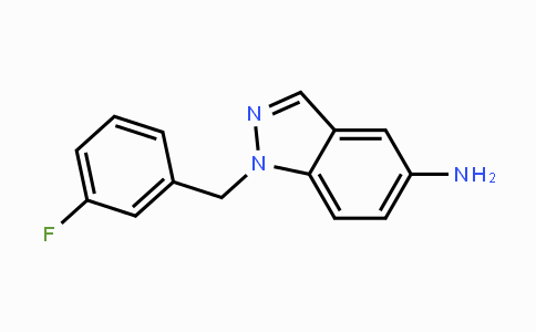 CAS No. 202197-31-7, 1-(3-Fluorobenzyl)-1H-indazol-5-amine