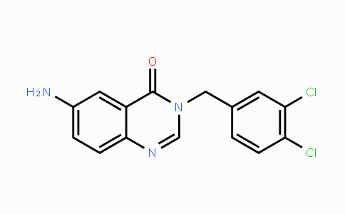 CAS No. 1071463-83-6, 6-Amino-3-(3,4-dichlorobenzyl)quinazolin-4(3H)-one