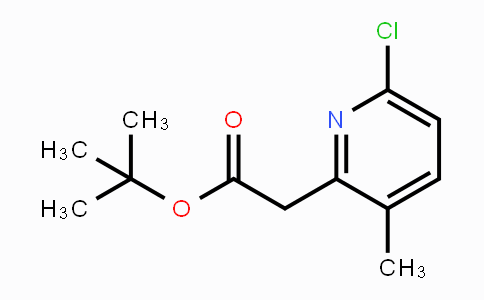 CAS No. 1823776-99-3, tert-Butyl 2-(6-chloro-3-methylpyridin-2-yl)acetate