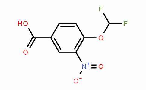 CAS No. 906747-90-8, 4-(Difluoromethoxy)-3-nitrobenzoic acid