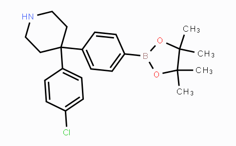 CAS No. 857531-60-3, 4-(4-Chlorophenyl)-4-(4-(4,4,5,5-tetramethyl-1,3,2-dioxaborolan-2-yl)phenyl)piperidine