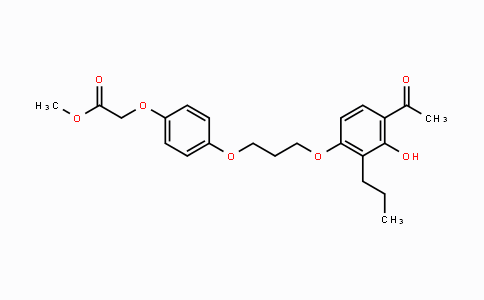 CAS No. 194608-82-7, Methyl 2-(4-(3-(4-acetyl-3-hydroxy-2-propylphenoxy)-propoxy)phenoxy)acetate