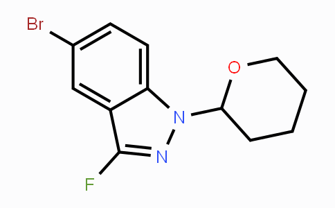 CAS No. 1365889-96-8, 5-Bromo-3-fluoro-1-(tetrahydro-2H-pyran-2-yl)-1H-indazole