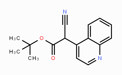 CAS No. 1951451-78-7, tert-Butyl 2-cyano-2-(quinolin-4-yl)acetate