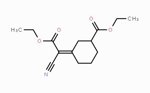 CAS No. 56975-25-8, (Z)-Ethyl 3-(1-cyano-2-ethoxy-2-oxoethylidene)-cyclohexanecarboxylate