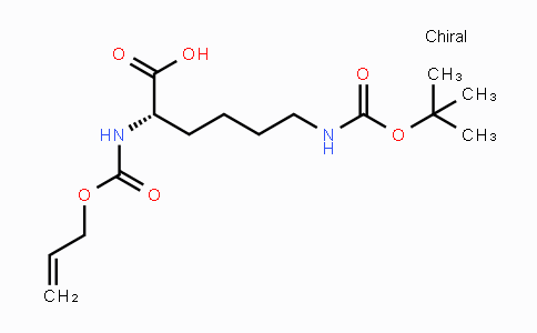 CAS No. 104669-72-9, (S)-2-(Allyloxycarbonylamino)-6-(tert-butoxycarbonylamino)hexanoic acid