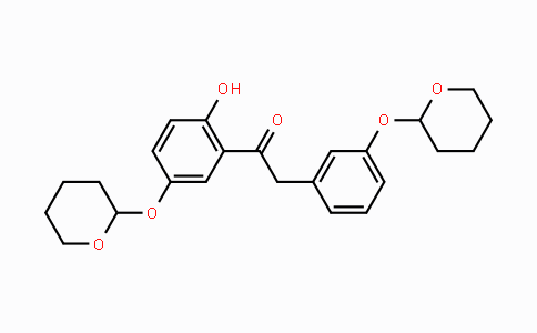 CAS No. 1352306-11-6, 1-(2-Hydroxy-5-((tetrahydro-2H-pyran-2-yl)oxy)phenyl)-2-(3-((tetrahydro-2H-pyran-2-yl)oxy)phenyl)ethanone