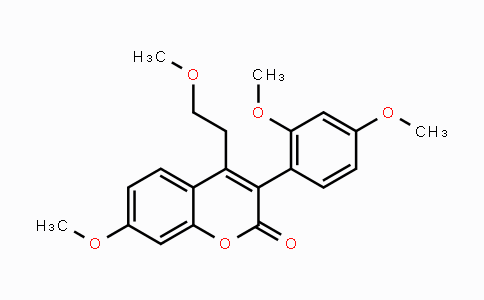 CAS No. 909103-88-4, 3-(2,4-Dimethoxyphenyl)-7-methoxy-4-(2-methoxyethyl)-2H-chromen-2-one