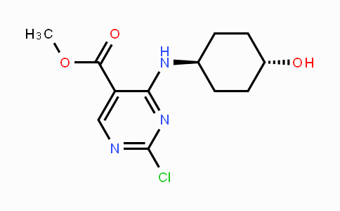 CAS No. 1497419-93-8, Methyl 2-chloro-4-(((1r,4r)-4-hydroxycyclohexyl)-amino)pyrimidine-5-carboxylate