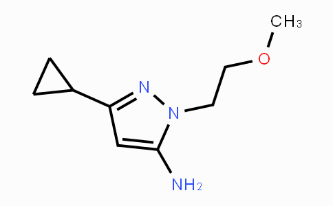 CAS No. 1823617-51-1, 3-Cyclopropyl-1-(2-methoxyethyl)-1H-pyrazol-5-amine