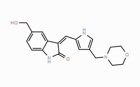 CAS No. 1265965-20-5, (Z)-5-(Hydroxymethyl)-3-((4-(morpholinomethyl)-1H-pyrrol-2-yl)methylene)indolin-2-one