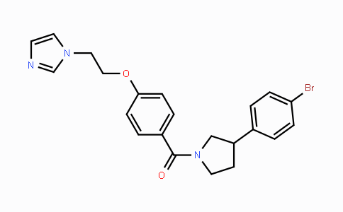 CAS No. 1951451-77-6, (4-(2-(1H-Imidazol-1-yl)ethoxy)phenyl)-(3-(4-bromophenyl)pyrrolidin-1-yl)methanone